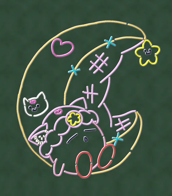 みゆてりこさんが描いた星乃ぽこ